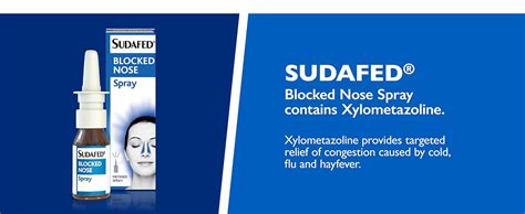 Sudafed Blocked Nose Spray Relief From Congestion Caused Keystone 4