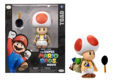 Super Mario Bros Pelicula Figura Articulada Toad Original Envío gratis