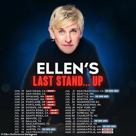 Ellen Degeneres Cancels Four Stand Up Shows Without Explanation After