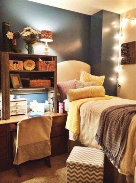 51 Elegant Dorm Room Decorating Ideas Godiygo Com