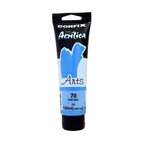 Tinta Acrilica Corfix Arts G1 70 Azul Real 120ml Submarino