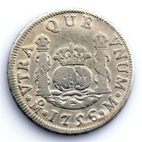 Spain. Fernando VI (1746-1759). 2 Reales "Columnario" 1756 - Catawiki