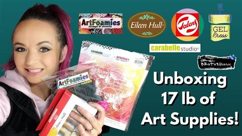 Unboxing 17lb Of Art Supplies Join Me For My First Ever Art Unboxing Youtube