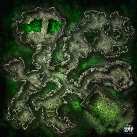 [Battlemap] [50 x 50] [3500x3500px]: Black Dragon Lair [OC] [FREE] : r/FantasyMaps