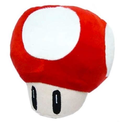 Peluche Super Mario Bros Hongo Rojo Juguete Red Mushroom Champiñon Muñeco