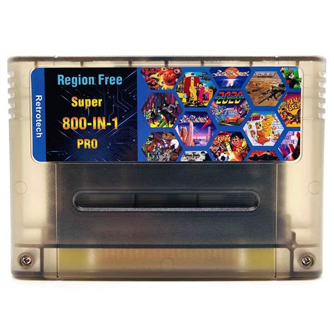Super 800 In 1 Cartridge For SNES Super Nintendo 16Bit Game Console ...