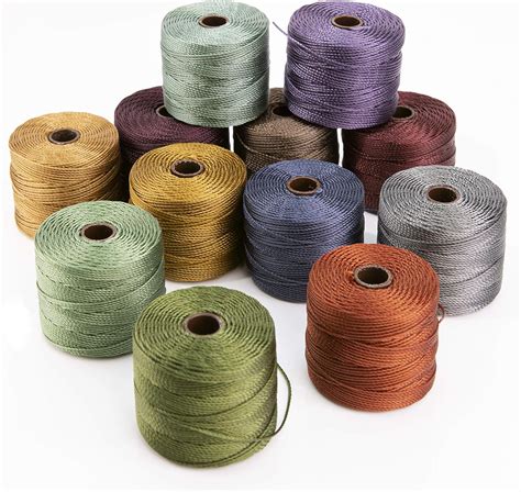 Amazon The Beadsmith S Lon 18 Nylon Cord Forest Mix Tex210