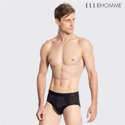 ELLE HOMME แพค 1 ชน กางเกงชนในทรง BIKINI รน Quick Dry ผาลน