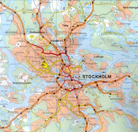 Map of Stockholm