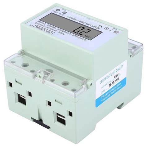 TMISHION compteur KWH Compteur d énergie monophasé 5 100A 230VAC DIN