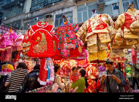 Traditional Chinese New Year Clothes Hong Kong China South East Asia