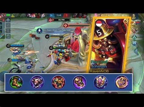 Build Johnson Tank Terkuat Gak Mati Mati Mobile Legends Youtube