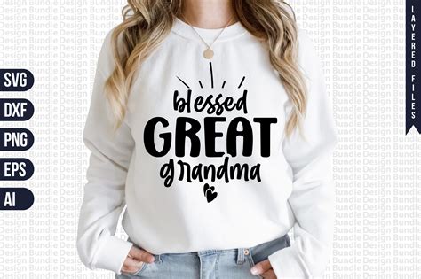 Blessed Great Grandma Svg Graphic By Designbundle · Creative Fabrica