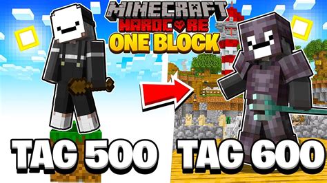 Ich Berlebe Tage In One Block Minecraft Hardcore Youtube