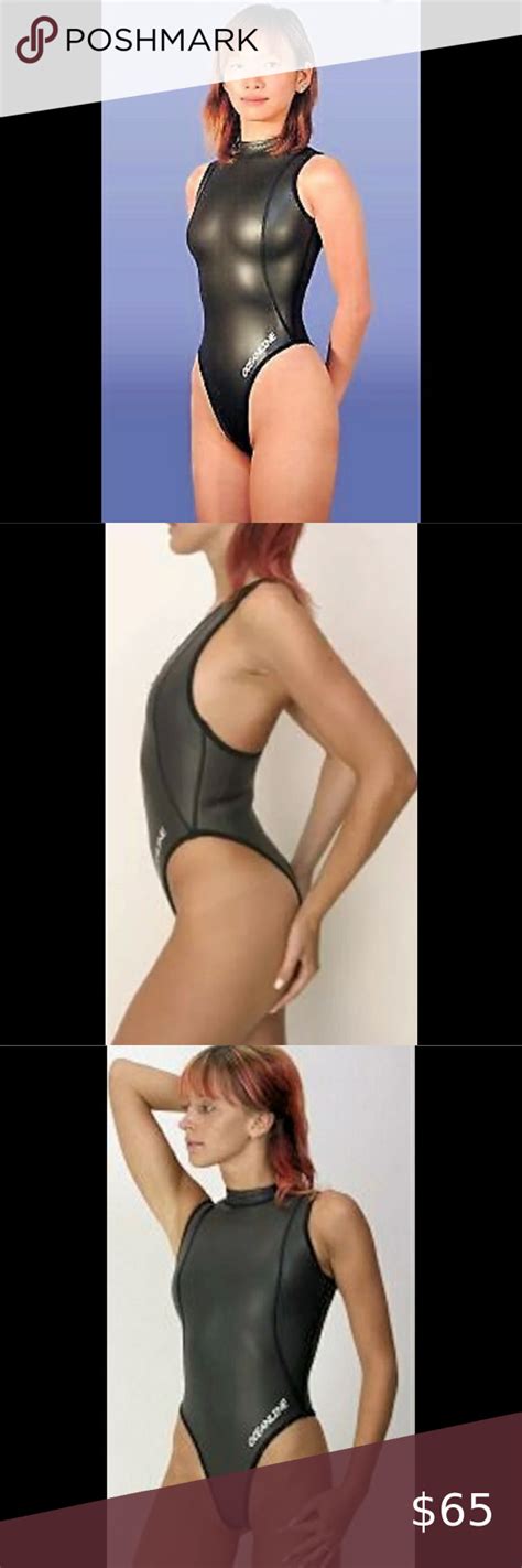 Oceanline Neoprene Rubber One Piece Thong Swimsuit Neoprene Swimwear