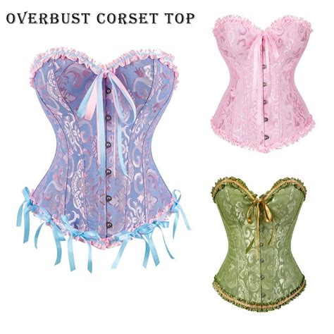 Joyjoy Espartilo Bustiers Sexy Overbust Femininos Tamanho Plus Estilo Vitoriano Lingerie Vintage