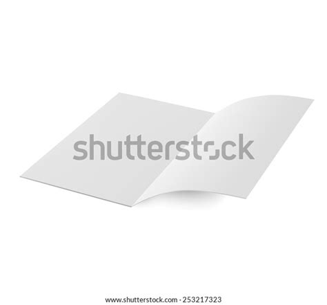 Blank Sheet White Paper Stock Vector Royalty Free 253217323