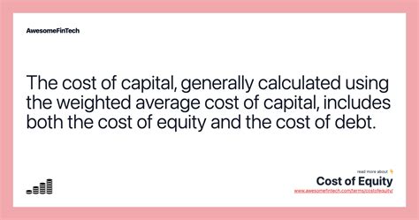 Cost Of Equity Awesomefintech Blog