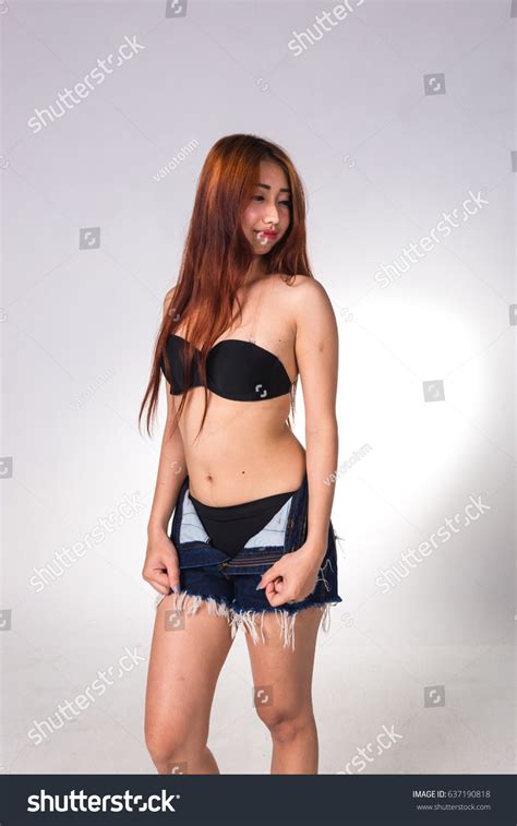 Sexy Asian Woman White Lingerie On Stock Photo 637190818 Shutterstock
