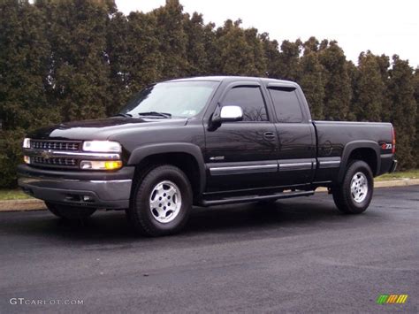 2001 Onyx Black Chevrolet Silverado 1500 Ls Extended Cab 4x4 60181624 Photo 18