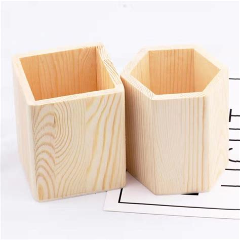 Office Organizer Desktop Houten Pen Opbergdoos Pot Grandado