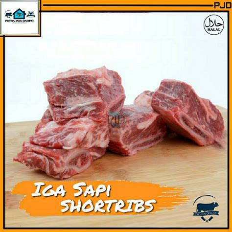 Jual Iga Sapi Short Ribs 1Kg Gram Iga Konro Premium Shopee Indonesia