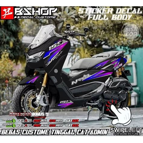 Jual Decal Full Body Yamaha Nmax Motif Grafis Simple Sticker Variasi