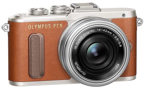 Olympus' PEN E-PL8 is a stylish Micro Four Thirds camera