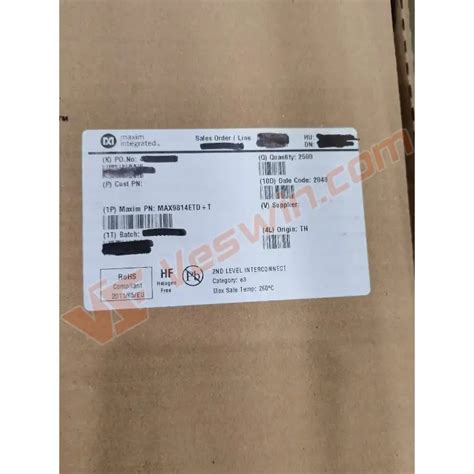 MAX9814ETD MAXIM Amplifier Linear Devices - Veswin Electronics