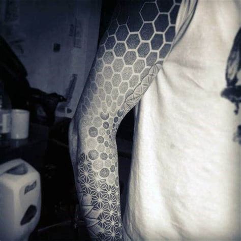 80 Honeycomb Tattoo Designs For Men Hexagon Ink Ideas