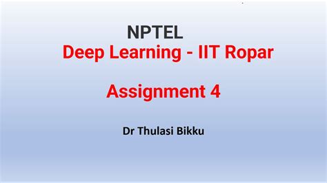 Nptel Deep Learning Iit Ropar Week 3 Assignment 3 Youtube