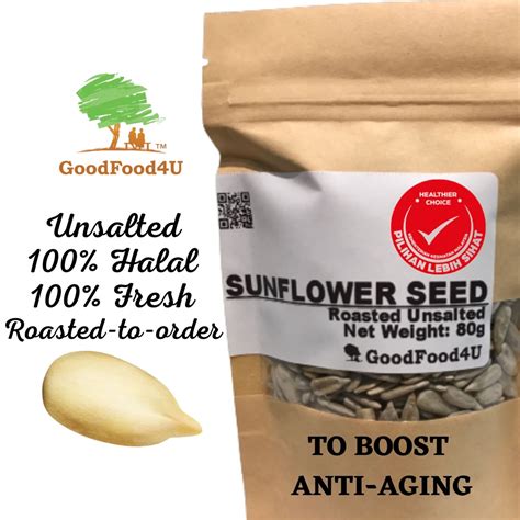 Gf4u Roasted Sunflower Seed Kuaci Matahari 太阳花籽 100g Pocket Size