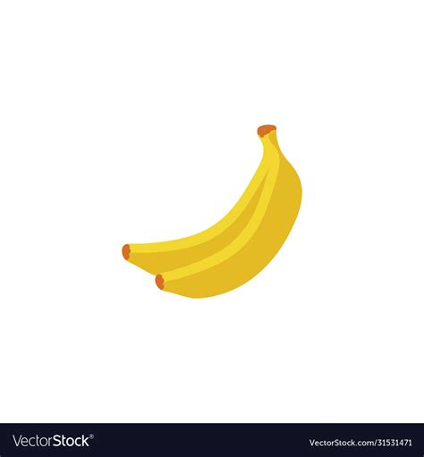 Banana graphic design template isolated Royalty Free Vector