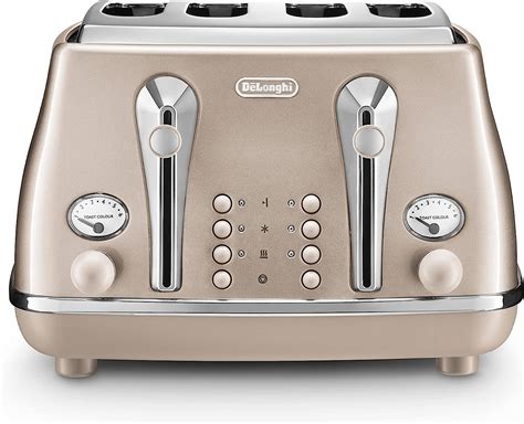 De Longhi Icona Metallics Ctot Bg Slot Toaster With Reheat