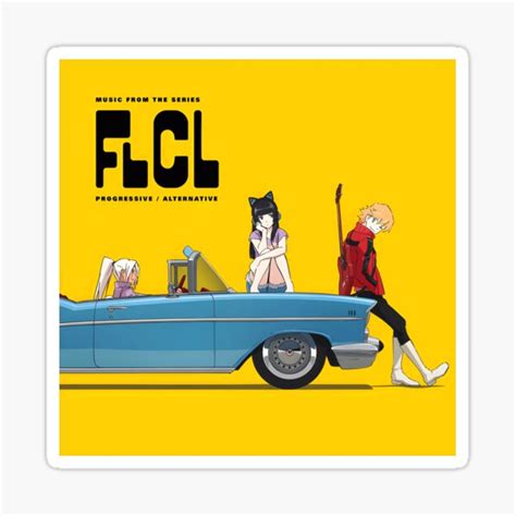 Flcl Progressive Album Meme Sticker For Sale By Lewismartil Redbubble