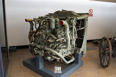 An Engine Is On Display In A Museum