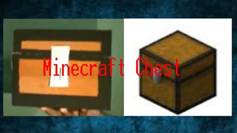 Cardboard Minecraft Chest Ashprops 1 Youtube