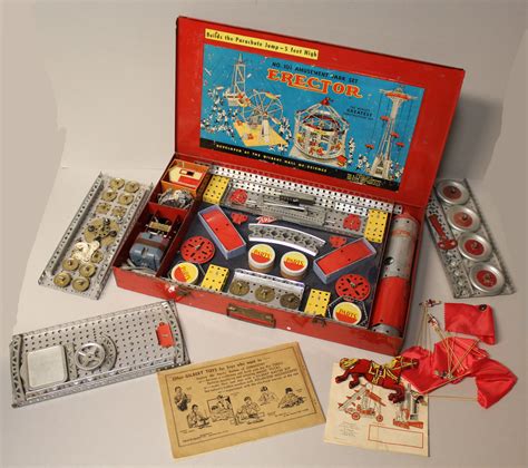 Bargain Johns Antiques Antique Toy Gilbert Erector Set Amusement
