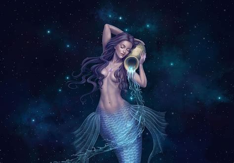 Mermaid Girl Luminos Siren Frumusete Anne Stokes Water Fantasy