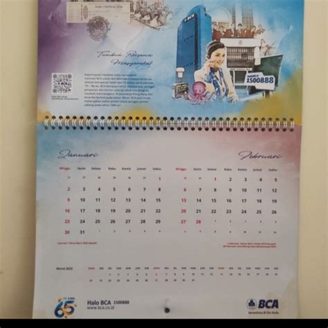 Jual Kalender Meja Duduk Bca Prioritas Shopee Indonesia