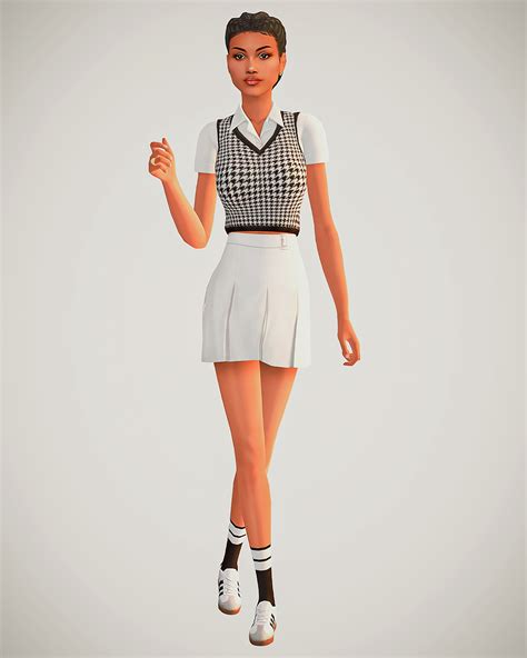 SimSimulation yasmin zara tennis fits ˏˋ look one