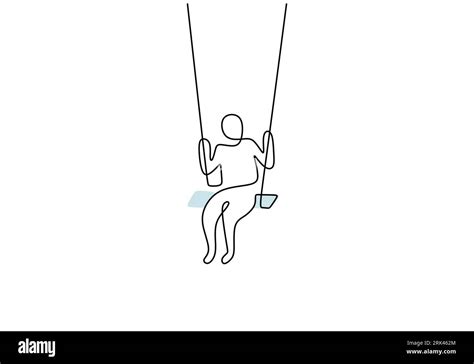 Girl On Swing Drawing Cut Out Stock Images And Pictures Alamy