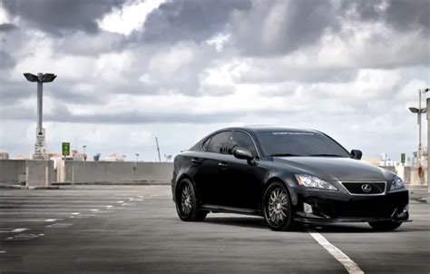 Wallpaper The Sky Clouds Black Lexus Parking Black Lexus The