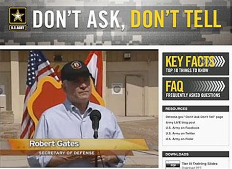 army launches dadt website