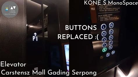 Kone S Monospace Traction Elevator Carstensz Mall Gading Serpong