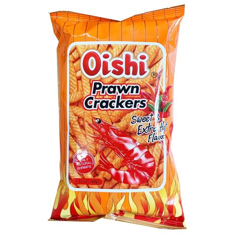 Original Prawn Crackers Sweet Extra Hot By Oishi Is Not Halal