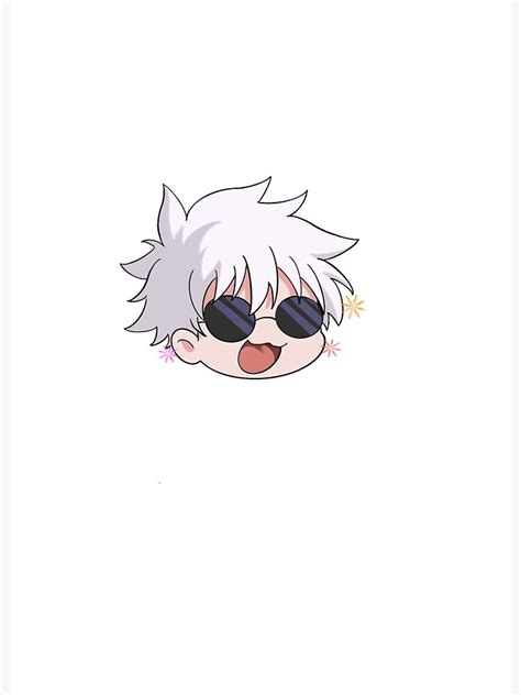 Gojo Satoru Chibi Art Board Print By Nekkotattoo Redbubble