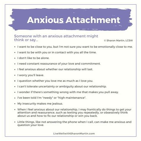 Anxious Avoidant Attachment Style Worksheet