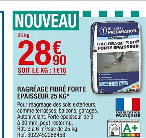 Promo Ragr Age Fibr Forte Paisseur Kg Chez Brico D P T Icatalogue Fr