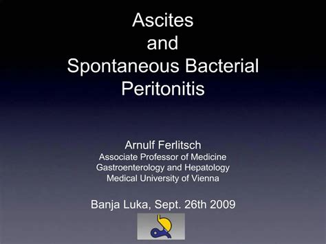 Ppt Ascites And Spontaneous Bacterial Peritonitis Powerpoint Presentation Id432226